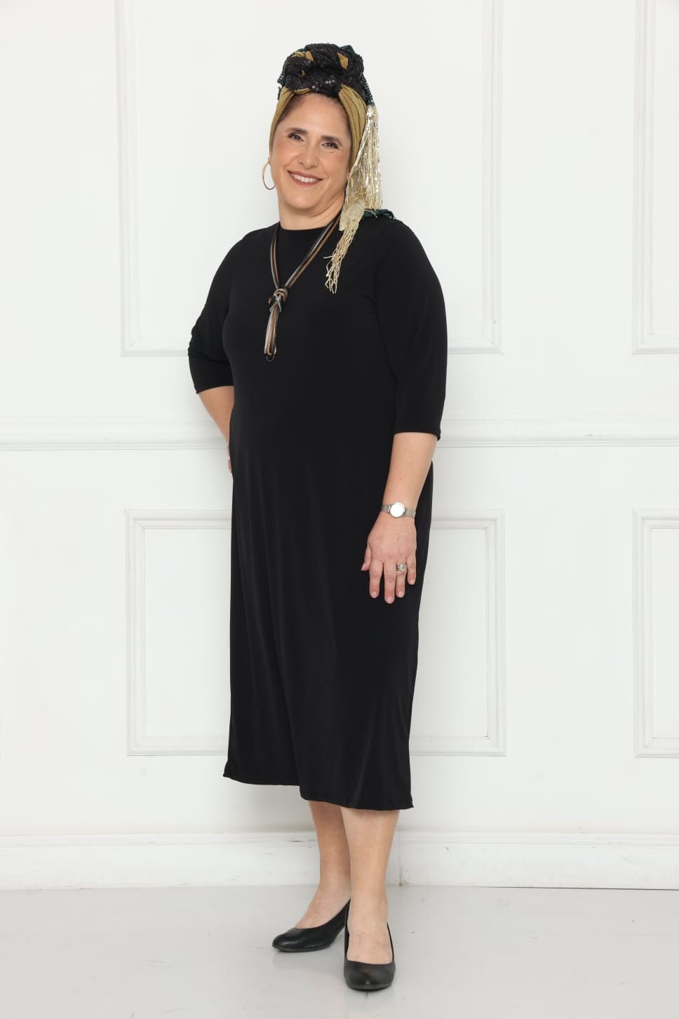 שמלת בסיס באורך ברך