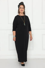 שמלת בסיס מקסי - מבט קדמי